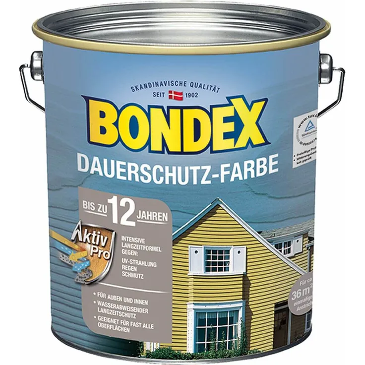 Bondex Dauerschutz - Farbe 2,5 l, schwedenrot