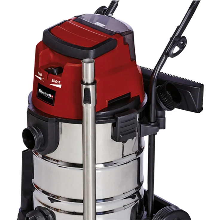Einhell Akku-Nass-Trockensauger TE-VC 36-30 Li S-Solo Power X-Change PXC (Li-Ion, 36 V, ECO-BOOST-Mode, Edelstahlbehälter 30 l, inkl. Schlauch, ohne Akku und Ladegerät) Beutel - beutellos 30 Liter – Bild 3