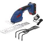 GÜDE 18V Akku Gartenpflegeset Grasschere Heckenschere Akkuharke GPS 18-201-05