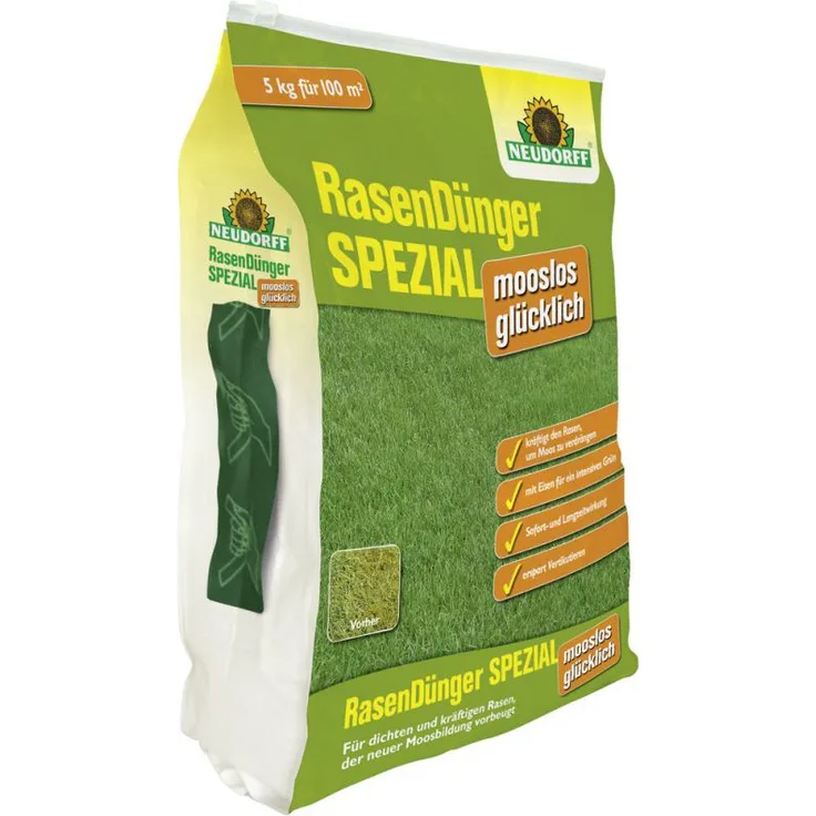 NEUDORFF RasenDünger SPEZIAL mooslos glückl. 5 kg - 01270