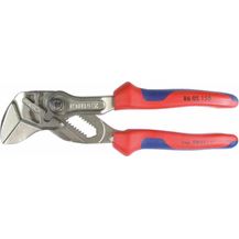 Bild für KNIPEX 86 05 150 Zangenschlüssel Zange und Schraubenschlüssel in einem Werkzeug mit Mehrkomponenten-Hüllen verchromt 150 mm