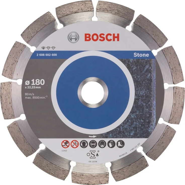 Bosch Professional Diamanttrennscheibe (für Granit und Naturstein, Ø:180 mm, Zubehör für Winkelschleifer) – Bild 1