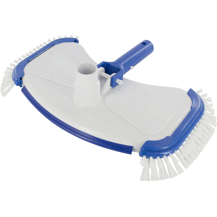 Steinbach Poolreinigung Bodensauger De Luxe, mit seitlichen Bürsten, Schlauchanschluss Ø 32/38 mm, für Teleskopstange, Weiß, 360x200 mm – Bild 1