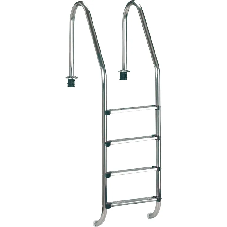 Clear Pool Poolleiter Tiefbeckenleiter Edelstahl, 4 Stufen