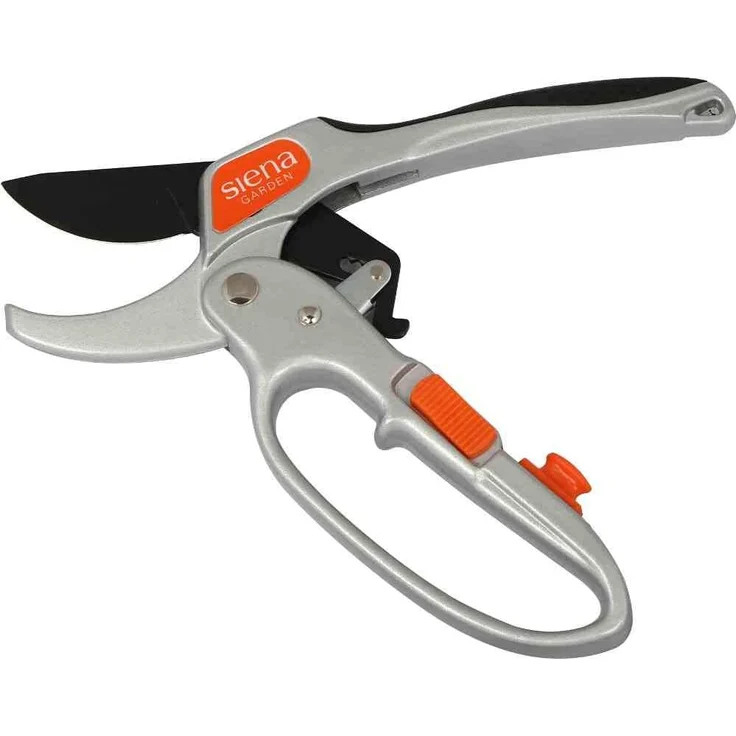 Siena Garden Ratschenschere, Gartenschere, Blumenschere, Rosenschere, silber, 20,5x8x2,3cm, 557309 mittelgroß – Bild 2