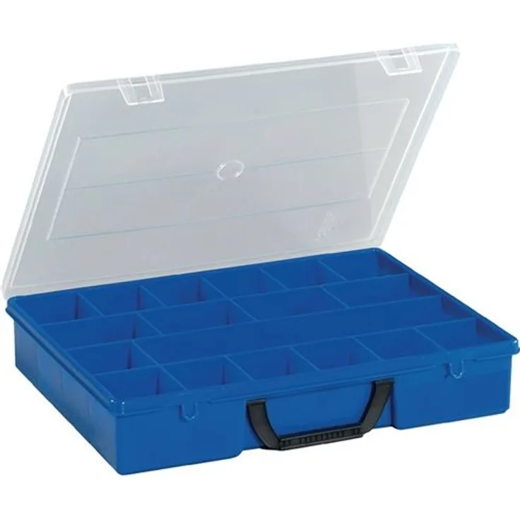 Sortimentskasten a.PP 18Fächer 36,5x29x6,5mm schlagfest