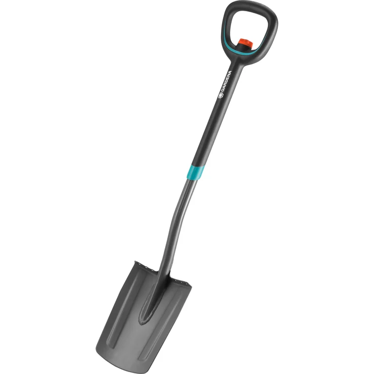 GARDENA ErgoLine Teleskop-Spaten: Gartenspaten aus Qualitätsstahl zum Umgraben und Ausheben, mit Trittsteg und ergonomischem Stiel, D-Griff (17020-20) – Bild 2