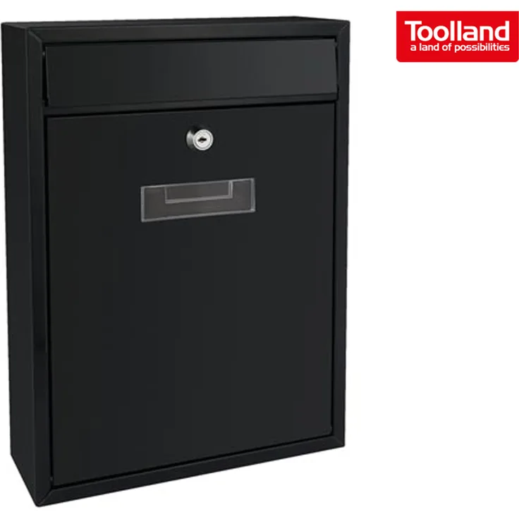 Perel BG40002 Briefkasten- Ibiza, Schwarz