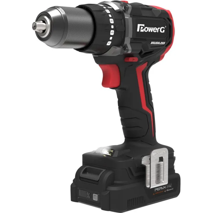 Yard Force PowerG Schlagbohrschrauber PT190101,20 V,Soft-Grip, mit 2,0 Ah Akku und Ladegerät