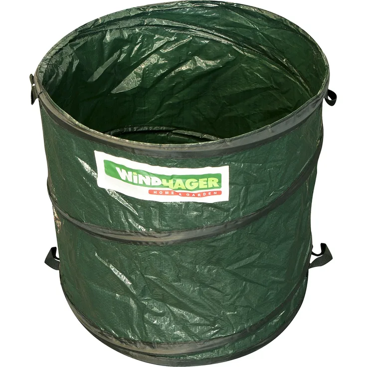 Gartensack Pop Up Laubsack Selbstaufstellend Springsack 80 L, grün, Durchmesser 46 x 48 cm, 06763