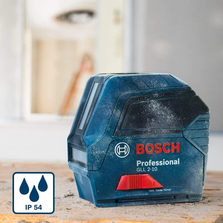 Bosch Professional Kreuzlinienlaser GLL 2-10 (roter Laser, Max. Reichweite: 10 m, 3x AA Batterien, Schutztasche, im Karton) – Bild 3