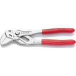 KNIPEX 86 03 150 Zangenschlüssel Zange und Schraubenschlüssel in einem Werkzeug mit Kunststoff überzogen verchromt 150 mm