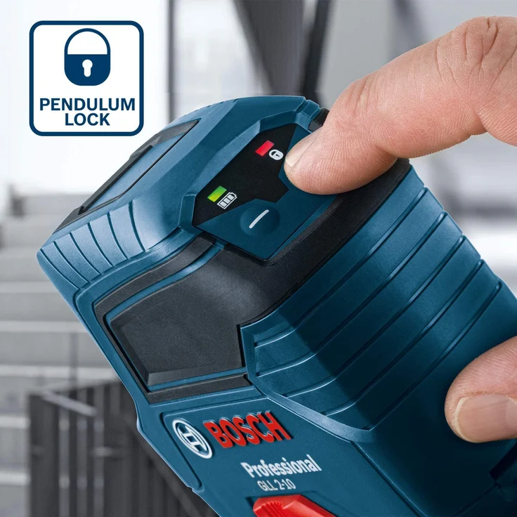 Bosch Professional Kreuzlinienlaser GLL 2-10 (roter Laser, Max. Reichweite: 10 m, 3x AA Batterien, Schutztasche, im Karton) – Bild 4