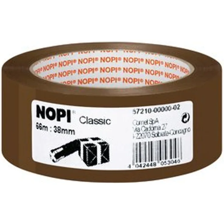 NOPI Verpackungsklebeband Classic, 50mm x 66m, braun