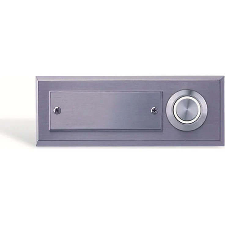REV Klingeltaster REV, 1-fach, Echtmetall, beleuchtet, weiß, Maße (BxHxT): 95x35x15 mm