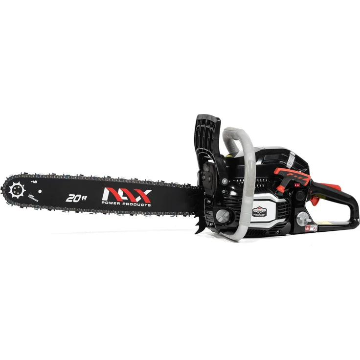 NAX POWER PRODUCTS 500C Motor 61,5 cm3 2kW Führungsschiene 20'' 50,8cm Anti-Rückschlag-System Low Kickback Briggs & Stratton Lizenzware Benzin-Säge Kettensäge, Schwarz – Bild 1