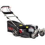 NAX POWER PRODUCTS 5000S Motor Briggs & Stratton 875EXi Series 190 cm3 ReadyStart Mähbreite 56cm Fangkorb 75l wendige Vorderräder Benzin-Rasenmäher mit Antrieb, Schwarz