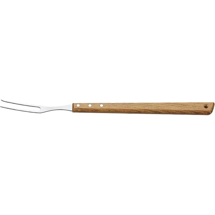 Tramontina Tranchiergabel Grillgabel, Edelstahl, 46 cm, Holzgriff