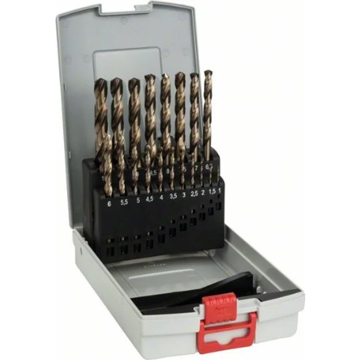 Bosch Professional 19tlg. Metallbohrer-Set HSS-Cobalt ProBox (für Edelstahl, Zubehör Bohrschrauber) – Bild 1