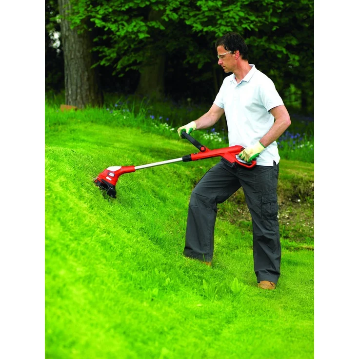 Black+Decker Akku-Rasentrimmer (18V 2,0Ah Li-Ion, Schnittbreite 23 cm, Zweithandgriff, Kantenschneidfunktion, E-Drive, Teleskopstiel, inkl. Akku und Ladegerät) GLC1823L20 – Bild 6