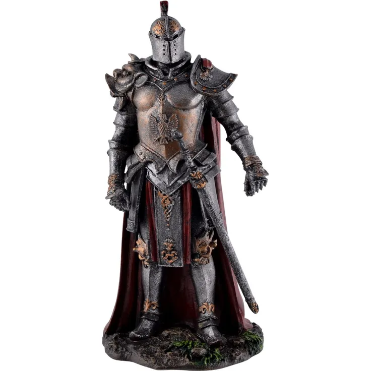 Dunkler Teufelsritter in Rüstung 18 cm Figur Ritter Dark Knight Deko Skulptur