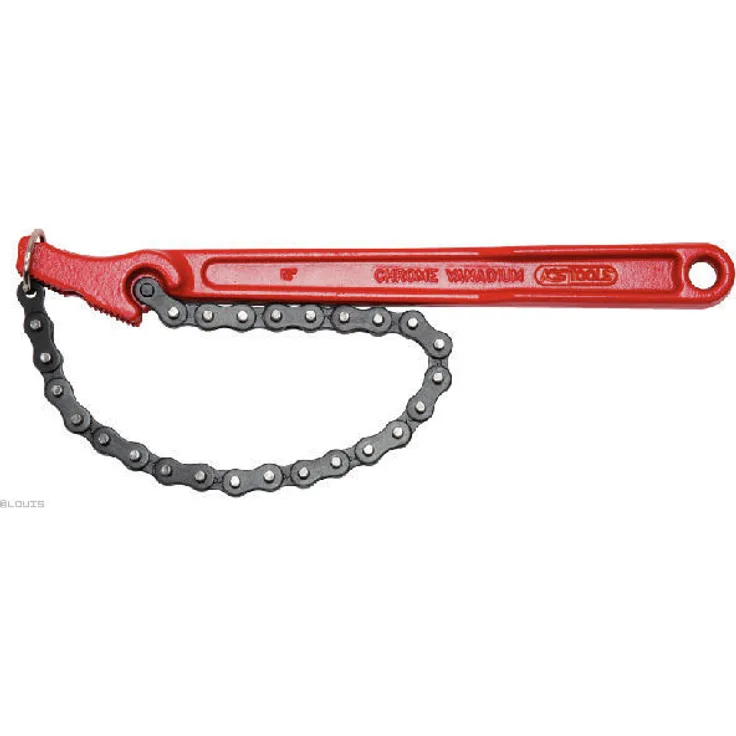 """KS TOOLS Kettenrohrzange 4"""" Chrom Vanadium , gesenkgeschmiedet"""