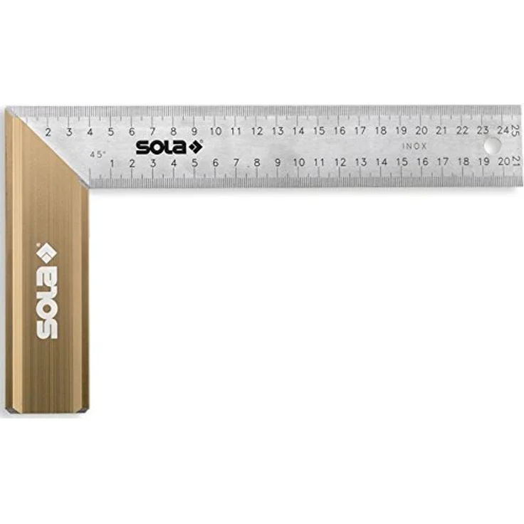 Sola 56012001 SRB200 Schreinerwinkel SRB 200'' rostfrei in grau-braun – Bild 1