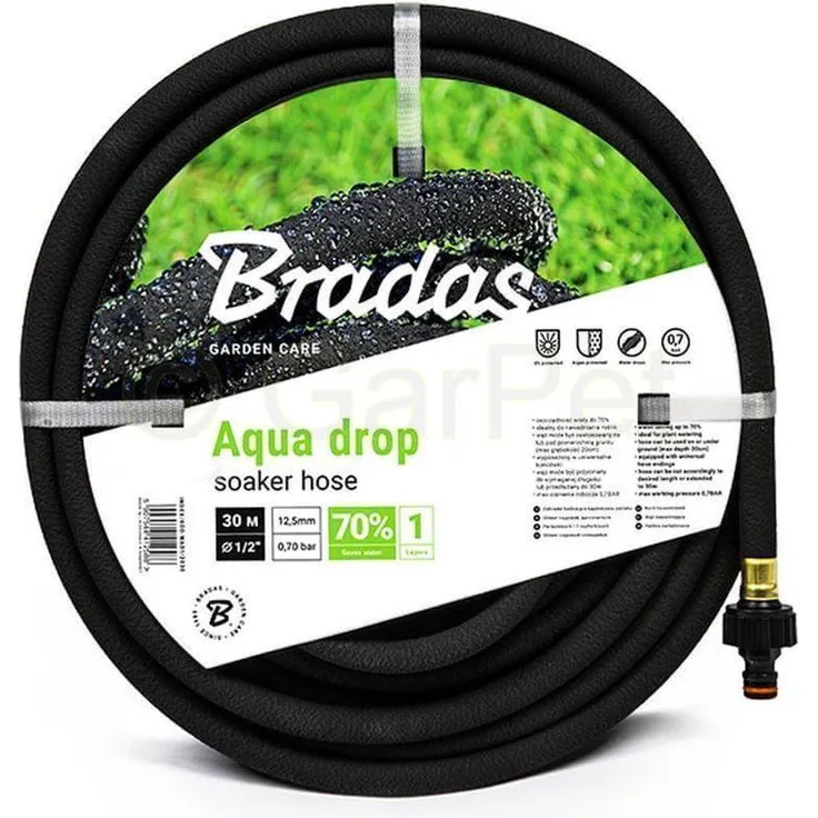 Bradas - Perlschlauch Garten Bewässerung Wasser Schwitz Tropf Schlauch Frühbeet Regner 15 M