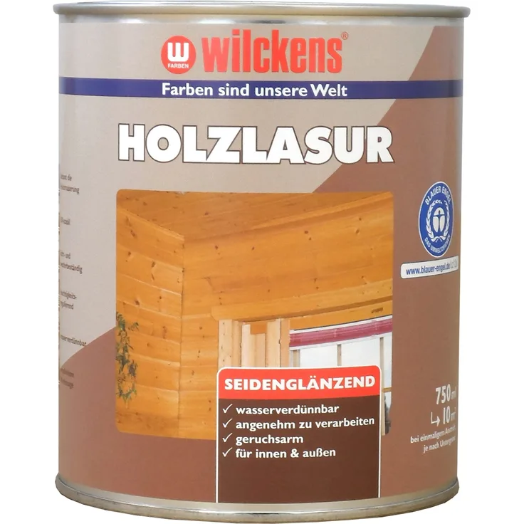 Wilckens - Wilckens 0,75l Holzlasur LF Teak Holzschutz Möbel Holz Lasur innen außen - braun