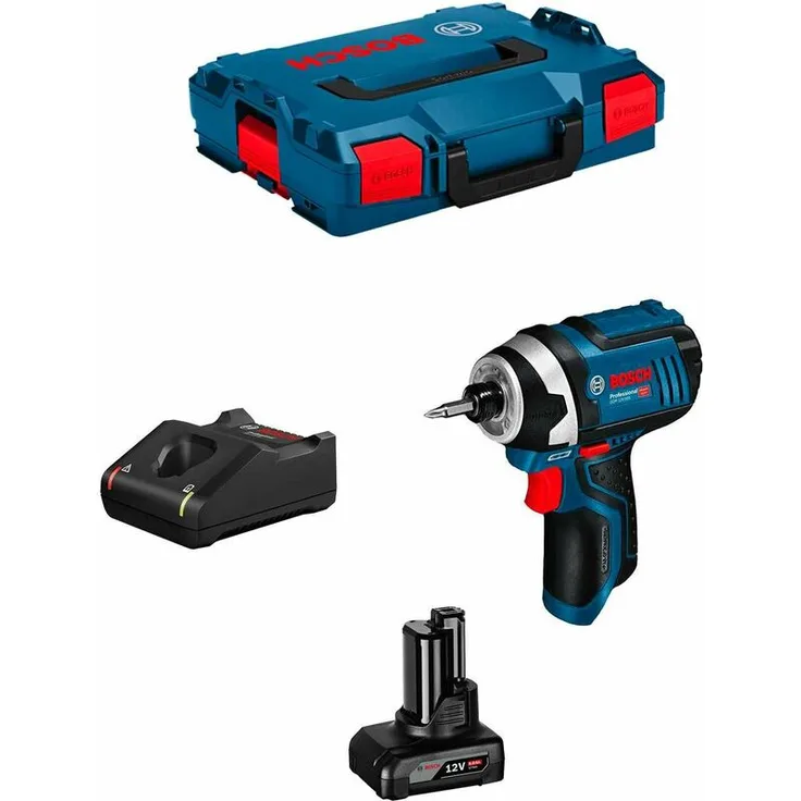 Bosch Professional Drehschlagschrauber GDR 12V-105 (1 x 6,0 Ah + GAL12V-40 + L-Boxx 102) - Bosch