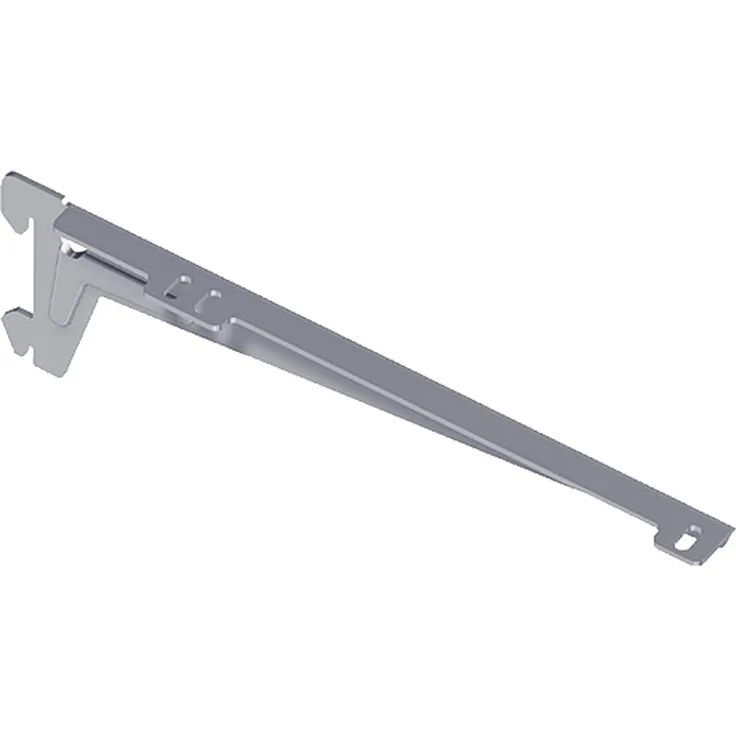 Home System 66465 Regalhalter A 2 Haken abgewinkelt, schwarz, Set von 2 Stück