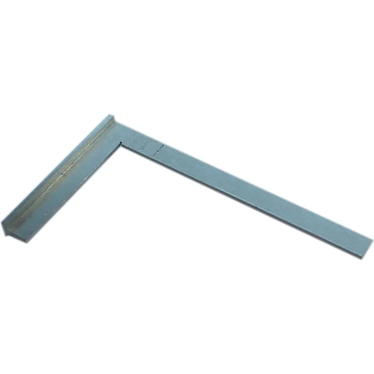 Haromac 21020150 Anschlagwinkel, verzinkt, fein poliert, mit Anschlag, 150x100 mm, Profil 20x5x20 mm