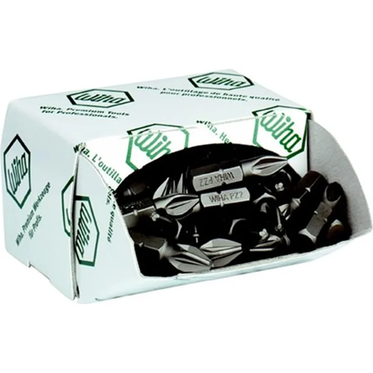 Wiha Bit Set Standard 25 mm Pozidriv (PZ2) 50-tlg. 1-4'' in Großpackung (08057)