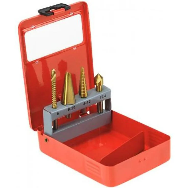 Fräsbohrer Stufenbohrer Schälbohrer Senker in Metallkassette
