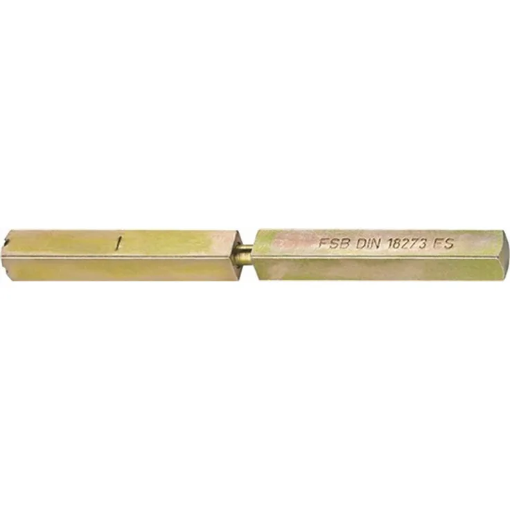 FSB Spezialstift 05 0125 geteilt,LI 69,5 xLA 74,5mm,VK 9 mm,Stahl gelb passiviert , 1 Stück
