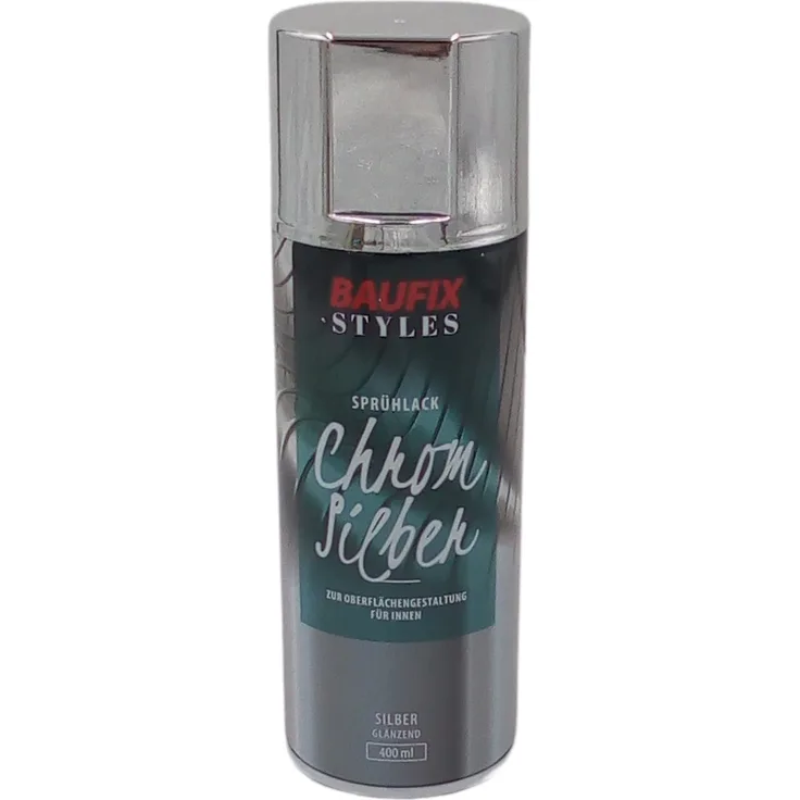 Baufix - Baufix Chrom Effektlack Lackspray 400ml Farbspray Sprühdose Lack Spraydose neu silber - silber
