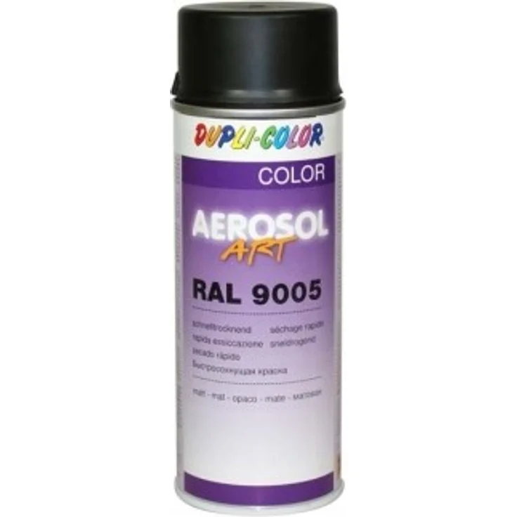 DUPLI-COLOR 733161 Aerosol Art, RAL 9005 Schwarz matt – Bild 1