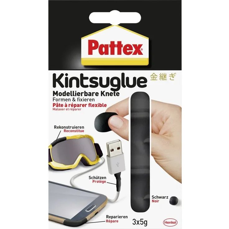 Knete Pattex Kintsuglue sw 3x5g 48,60 pro 100 g 