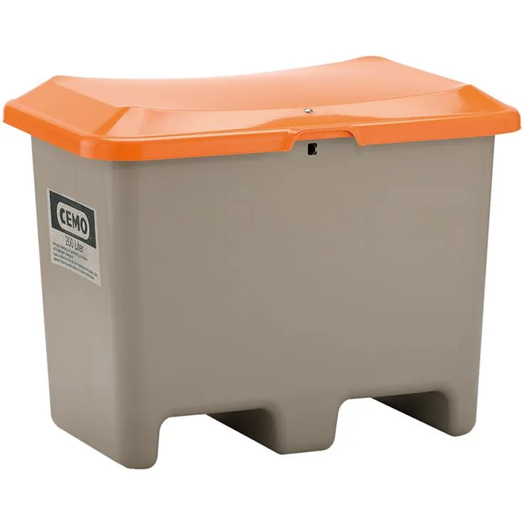 Cemo Streugutbehälter 200l grau/o ohne Entnahmeöffnung