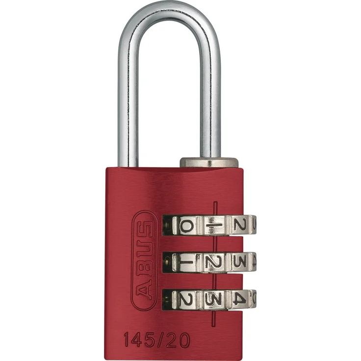 ABUS Aluminium-Zahlenschloss 145-20, rot, 46606 – Bild 1