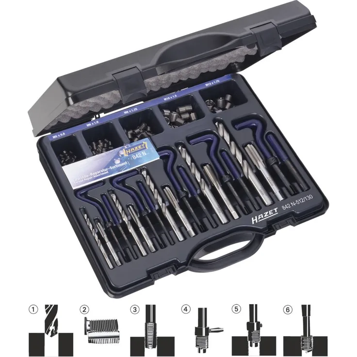HAZET 842N-614-118 Gewindereparatur-Satz