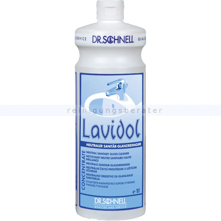 Dr. Schnell LAVIDOL Hochkonzentrat 1 L Sanitärreiniger Neutraler Sanitär-Glanzreiniger Konzentrat