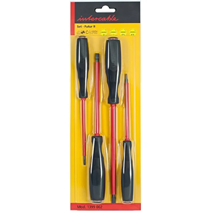 Intercable 1399002 Schraubendreher-Set (4x Schlitz) VDE