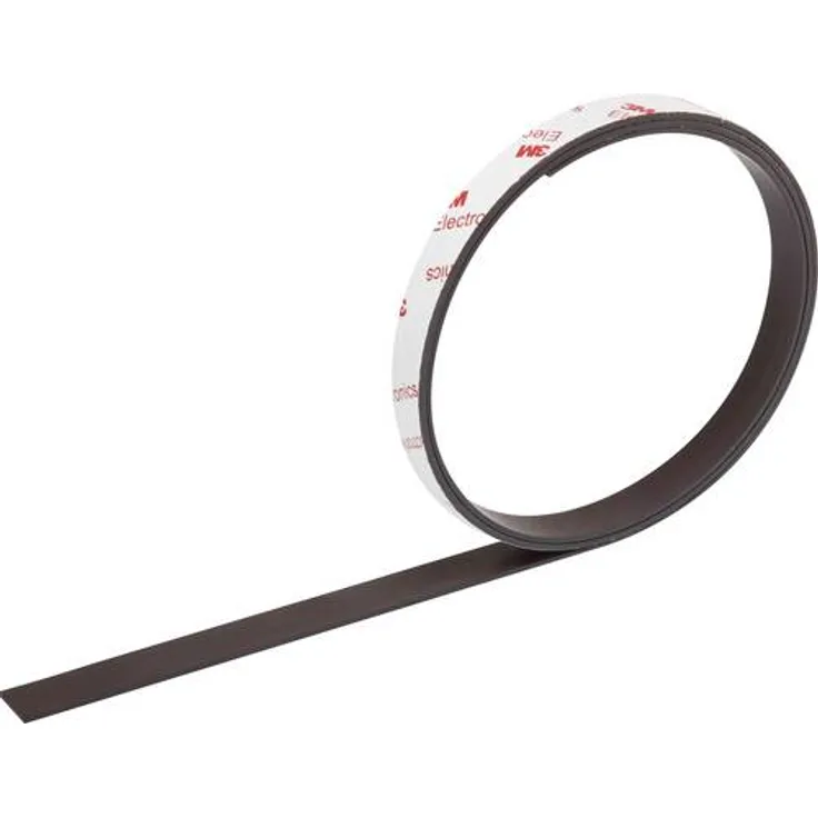 TOOLCRAFT 92013c158 Magnetklebeband Anthrazit (L x B) 1m x 12.50mm 1m