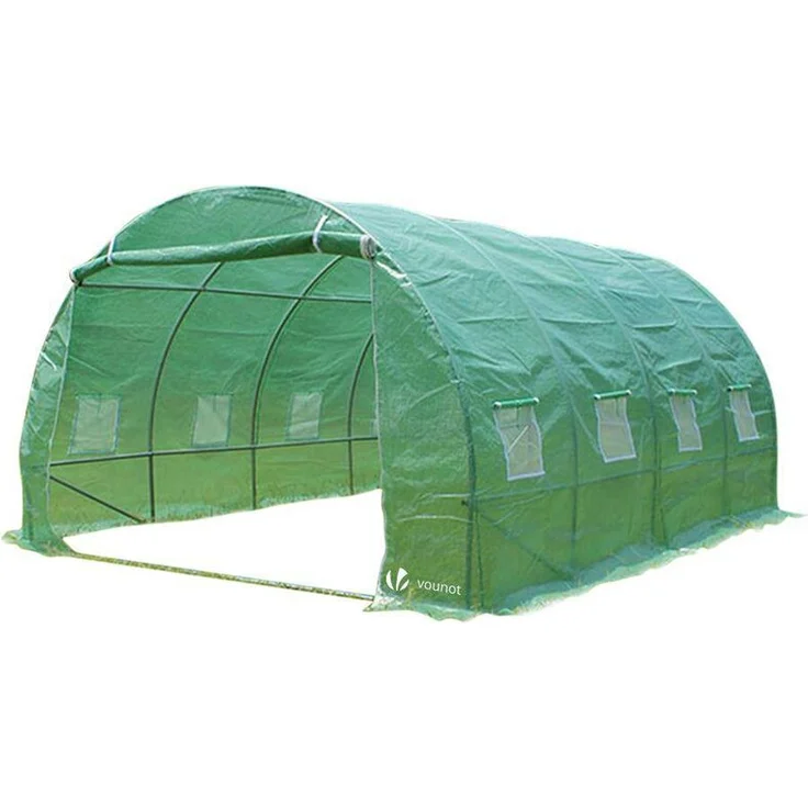 Gewächshaus Foliengewächshaus Winterfest Tomatenhaus Folientunnel, 4x3x2m 12m² - Vounot – Bild 1