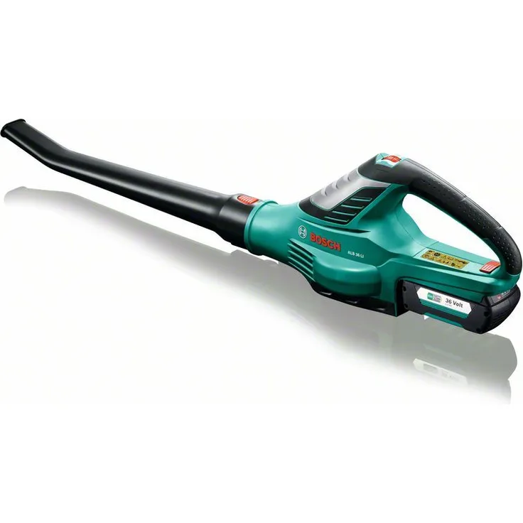 Bosch Akku Laubbläser ALB 36 LI (Akku, Ladegerät, Karton, Luftgeschwindigkeit: 180 - 260 km-h, 36 Volt System, 2,0 Ah)