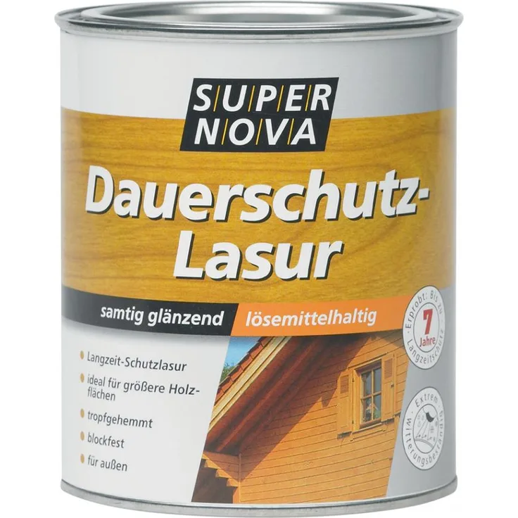 SUPER NOVA - SUPER NOVA Dauerschutz-Lasur, palisander, 2,5 Liter - braun