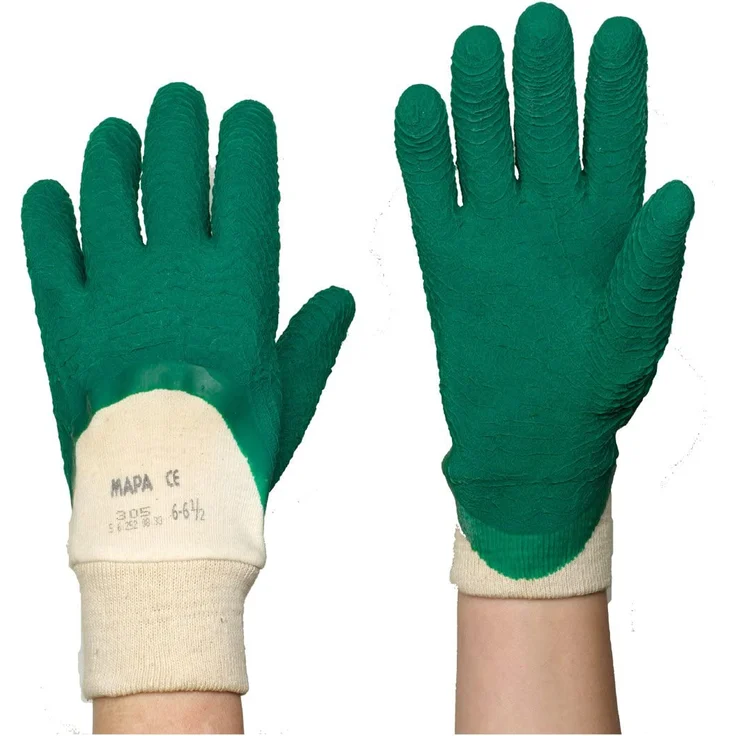 Spontex Protect Gartenhandschuhe, extra robust für Dornen und Hecken, mit Naturlatexbeschichtung, Größe M, 1 Paar – Bild 3