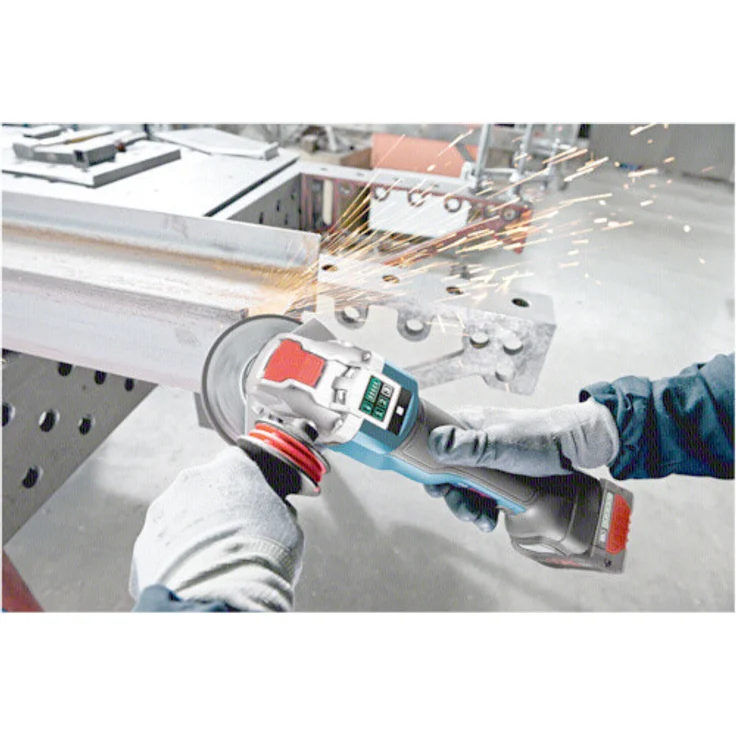Bosch Professional 18V System X-LOCK Akku Winkelschleifer GWX 18V-10 PSC X-LOCK, Leerlaufdrehzahl: 4.500 - 9.000 min-1, Scheiben-Ã˜: 125mm, ohne Akkus und Ladegerät, in L-BOXX 125 mm Akku – Bild 3