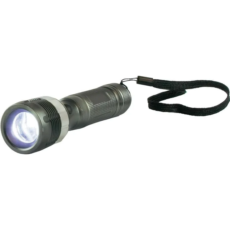 Arcas LED-Taschenlampe Watt-Taschenlampe grau